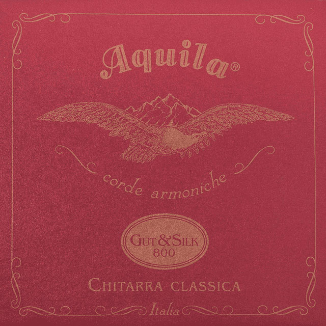 AQUILA GUT&SILK 800 CLASSICAL GUITAR SET, NORMAL DRAWING