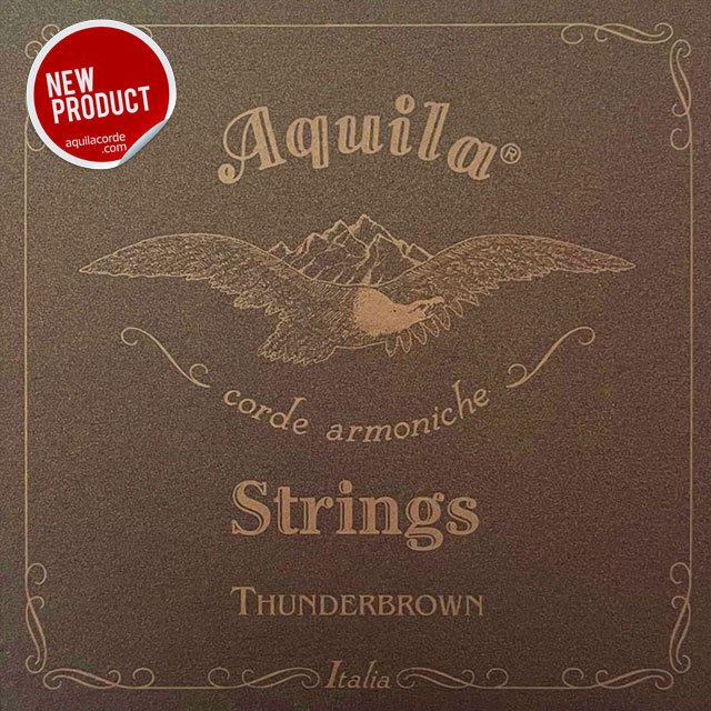 AQUILA Jeu de 4 cordes Thunderbrown pour Ukulélé Basse