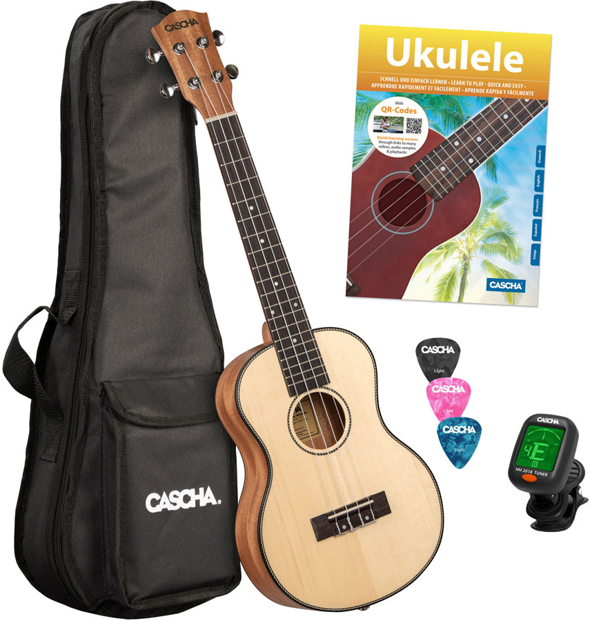 CASCHA Hh 2155 Tenor Spruce Top Set