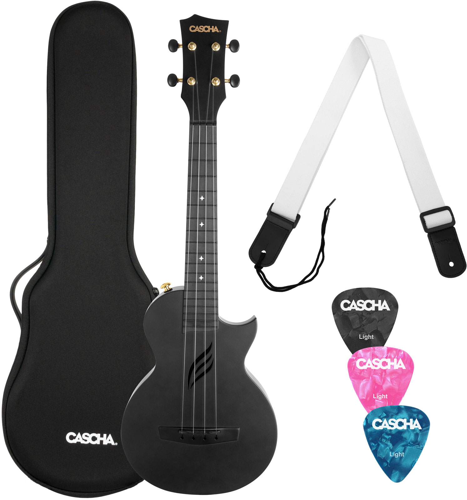 CASCHA Hh 2258 Carbon Fibre Black Set
