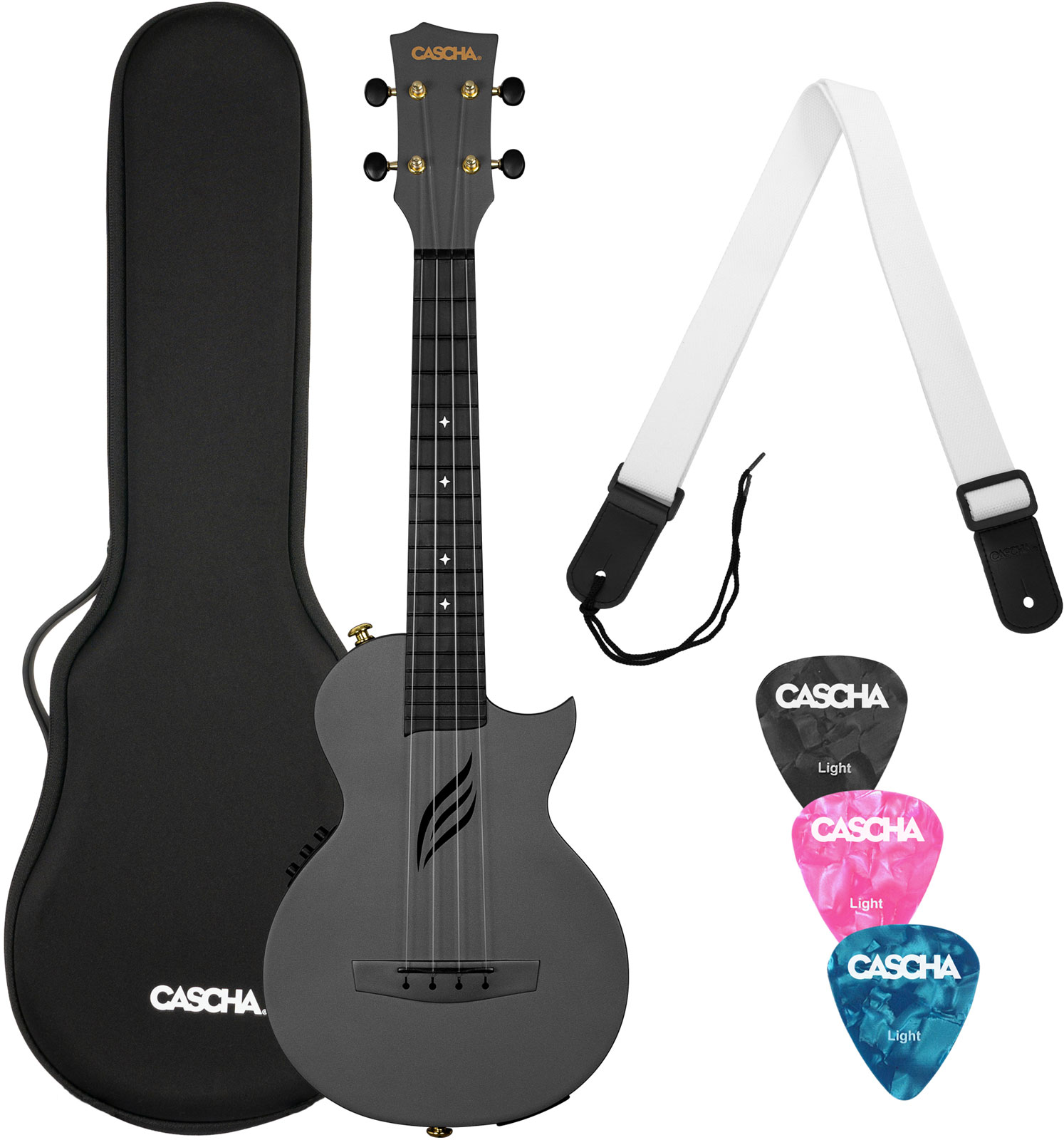 CASCHA Hh 2258E Carbon Fibre Black Set
