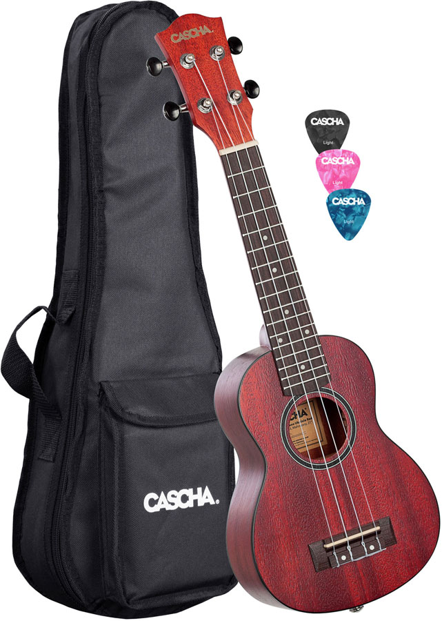 CASCHA Hh 2263 Soprano Mahogany Red