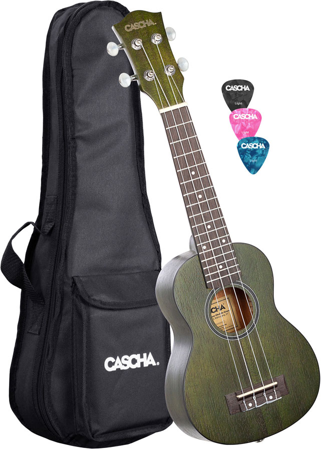CASCHA Hh 2265 Soprano Mahogany Green