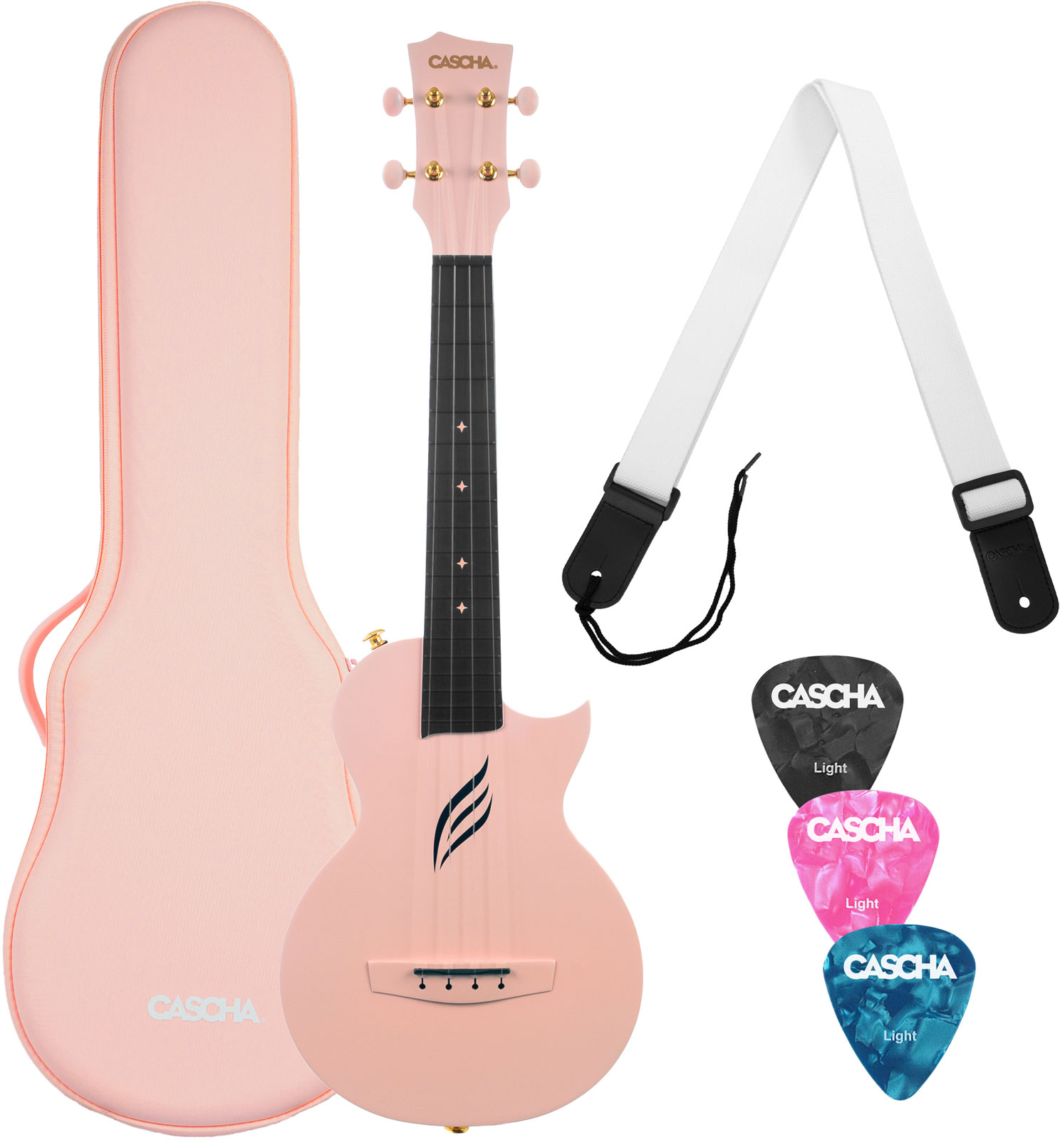 CASCHA Hh 2288 Carbon Fibre Pink Set