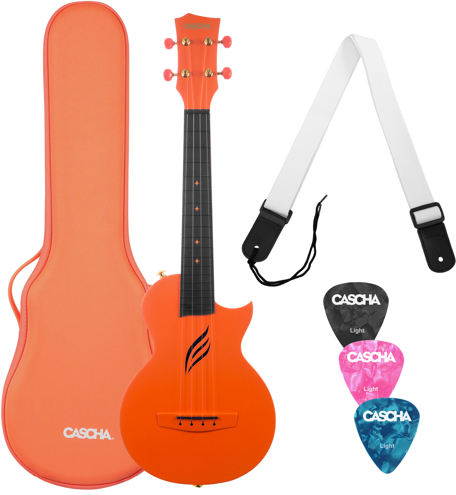 CASCHA HH 2289 Carbon Fibre Orange Set