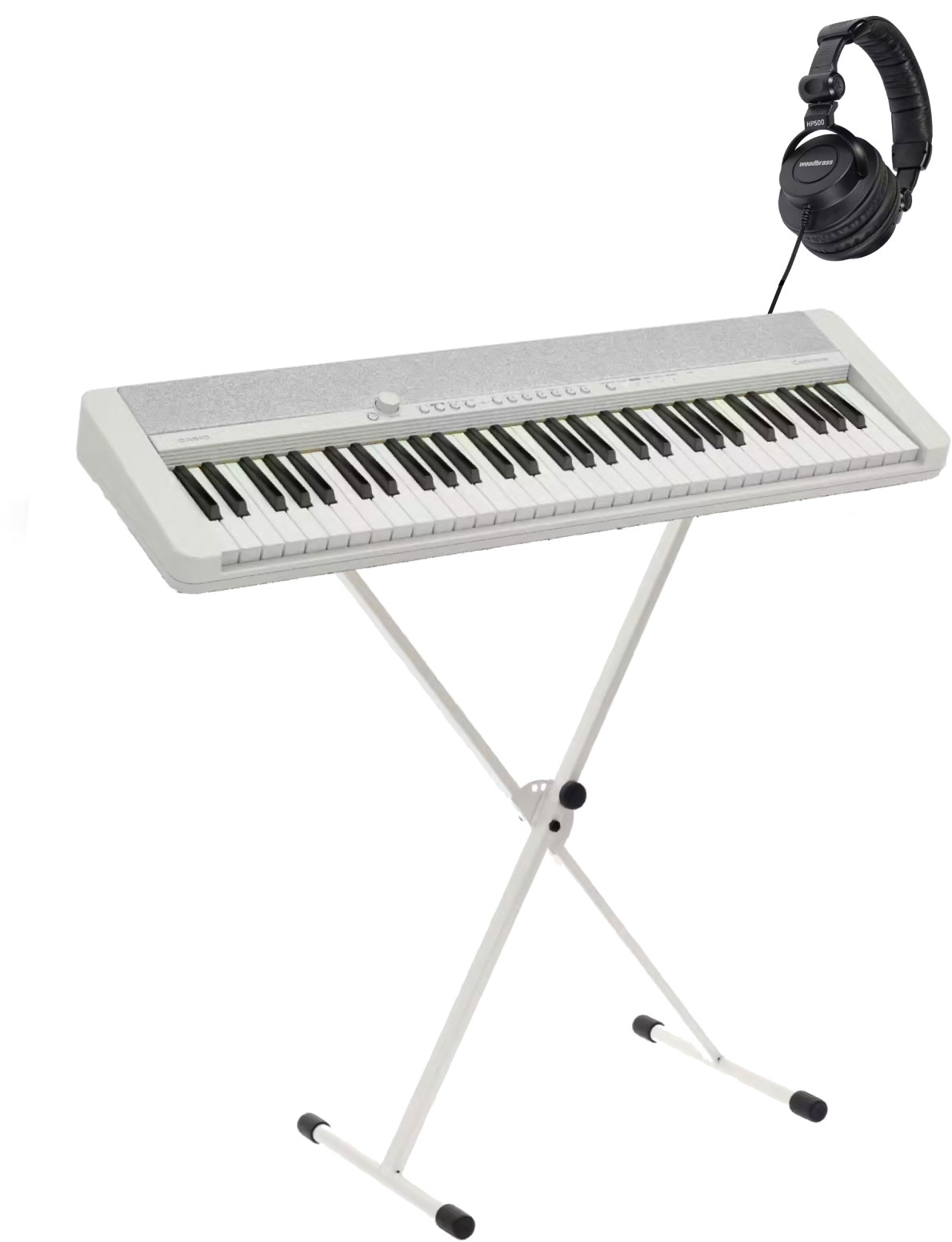 CASIO CT-S1 wit met bijpassende standaard en koptelefoon