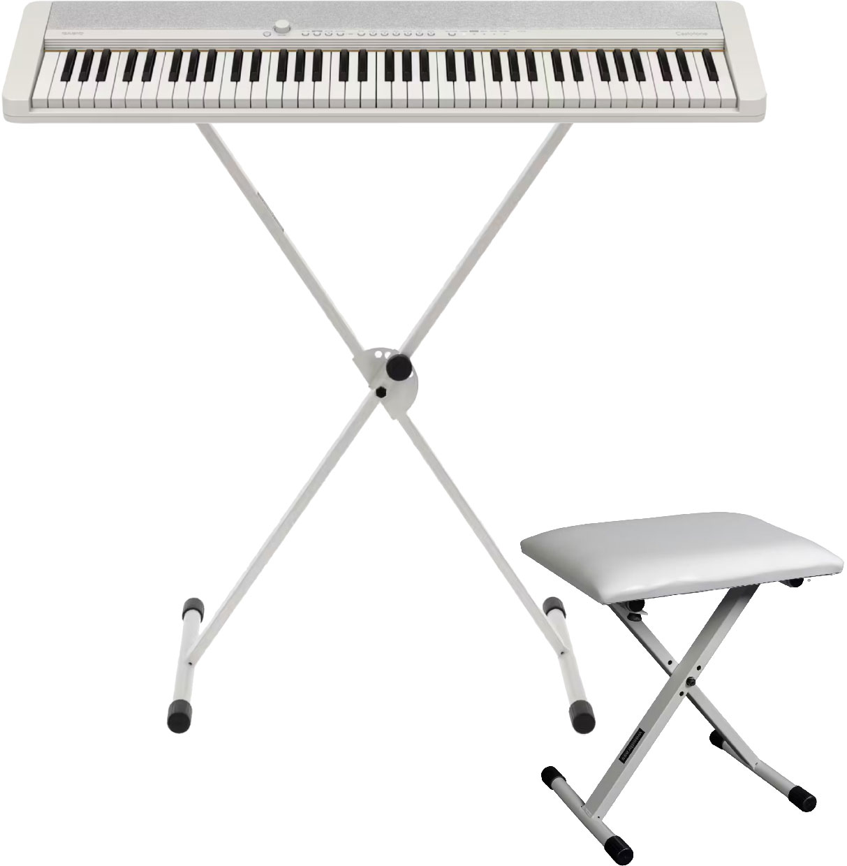 CASIO CT-S1 76 blanc et ses accessoires à -50%