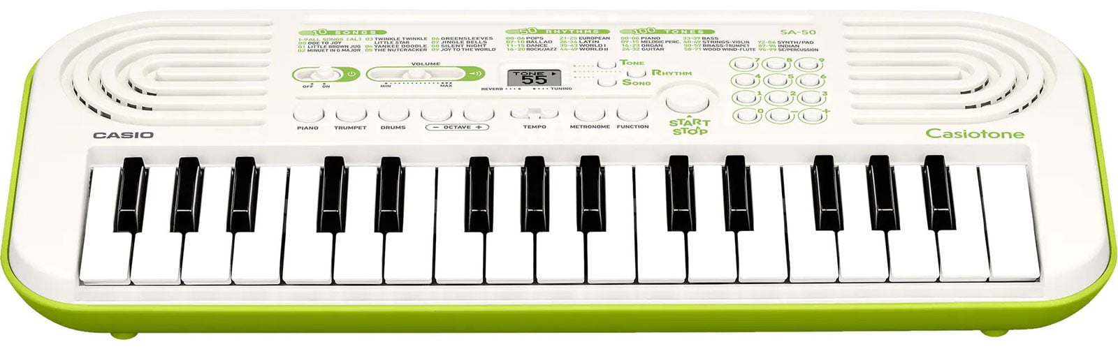SALUTUYA Piano bébé Piano de Bébé 10 Touches Mini Piano à Clavier  Intéressant Cultive Éducation Musicale ABS jeux activite Vert