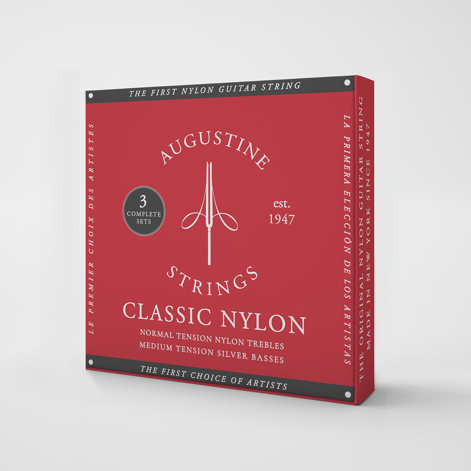 AUGUSTINE Standard Rouge Tirant Normal Pack de 3