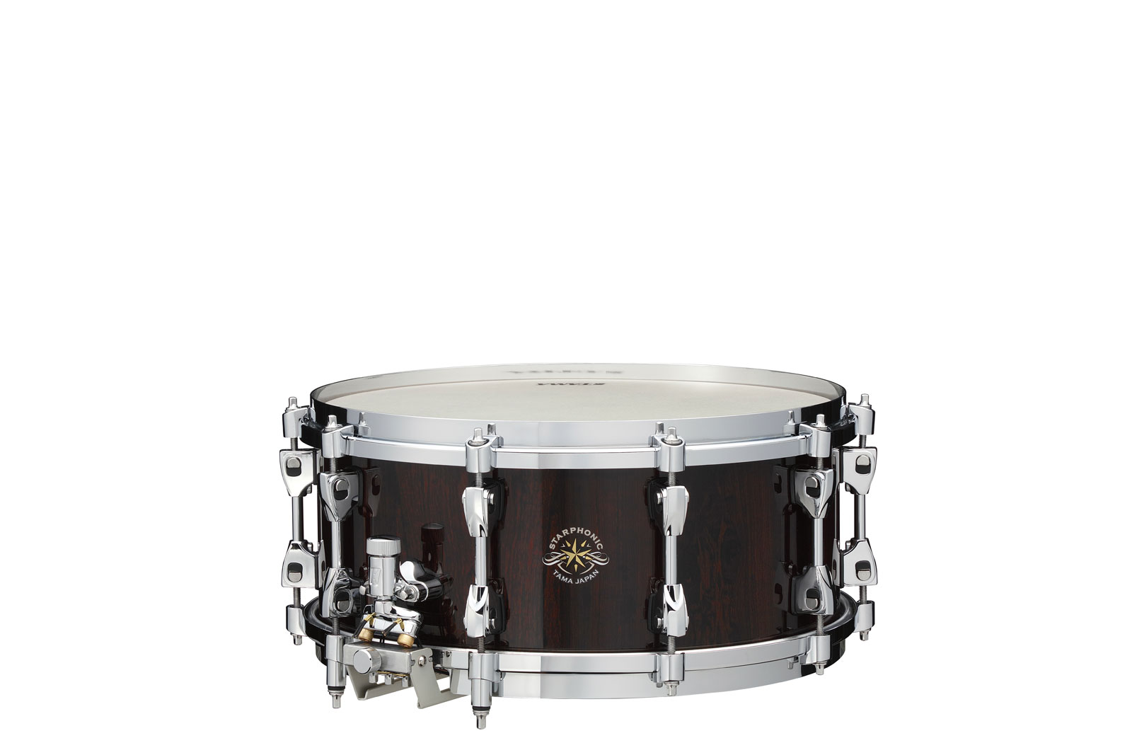 TAMA STARPHONIC BUBINGA BRAVURA 14X6 CONCERT SNARE DRUM W/MULTI SNARE FRAME GLOSS NATURAL CORDIA