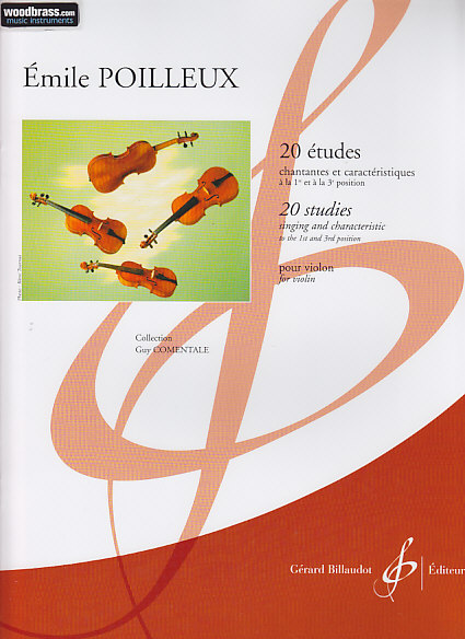 BILLAUDOT Poilleux Emile - 20 Études Chantantes et Caracteristiques - Violon