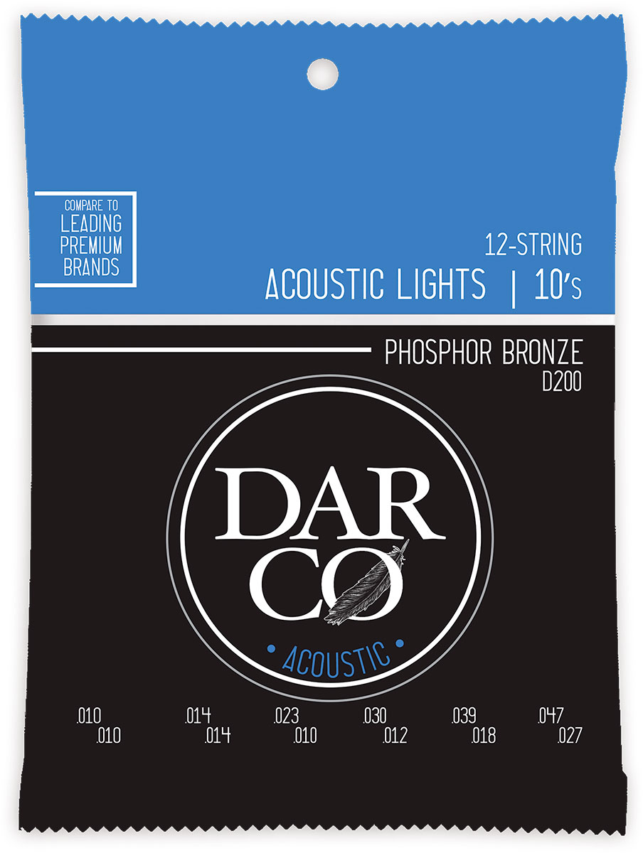 DARCO D200 PHOSPHOR BRONZE LIGHT 12C 10-47 