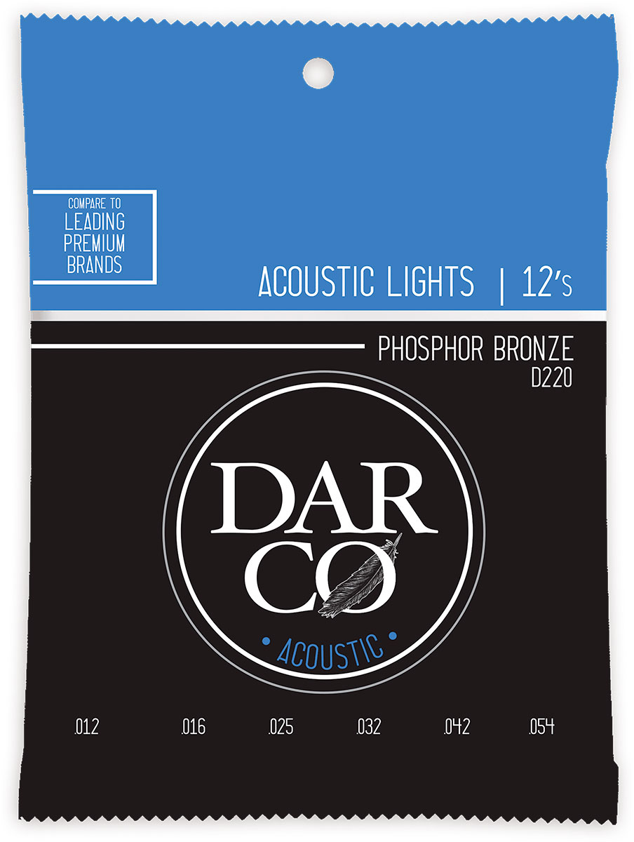 DARCO D220 92/8 PHOSPHOR BRONZE LIGHT 12-54