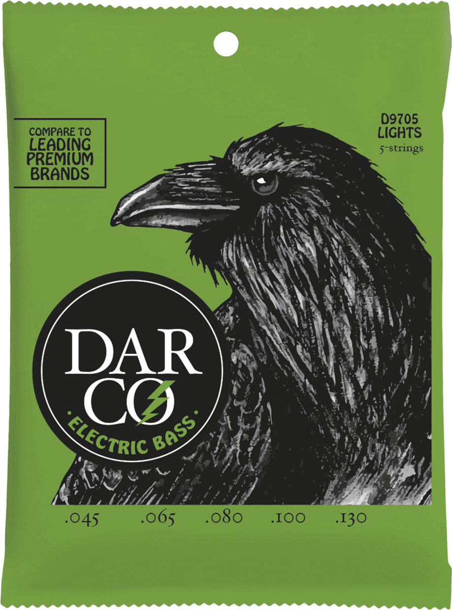 DARCO BASS STRINGS NICKEL WOUND DARCO BASS SET 5 STRINGS LIGHT