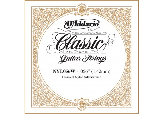 D'ADDARIO AND CO NYL056W SILVER-plated Copper 56