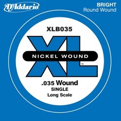 XLB035 NICKEL WOUND SINGLE STRING LONG SCALE .035