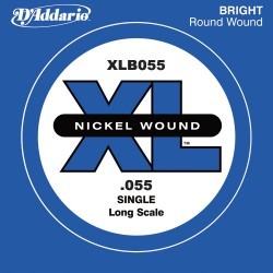 XLB055 NICKEL WOUND SINGLE STRING LONG SCALE .055