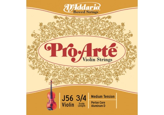 D'ADDARIO AND CO 3/4 Pro Arte Violon Jeu De Cordes Medium/re File