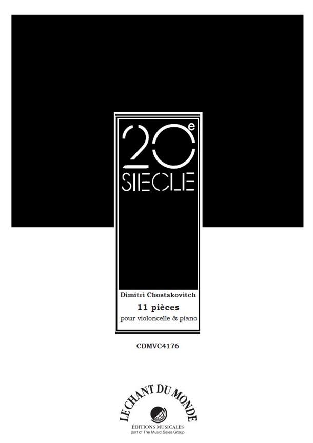 CHANT DU MONDE 11 Pieces Pour Violoncelle et Piano - Violoncelle & Piano