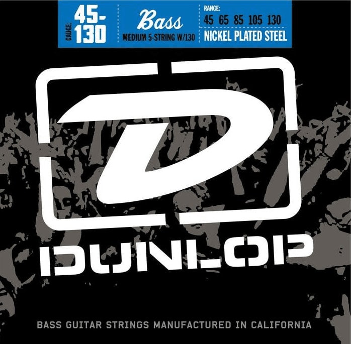 JIM DUNLOP DBN45130 NICKEL WOUND MEDIUM 5C 45-130