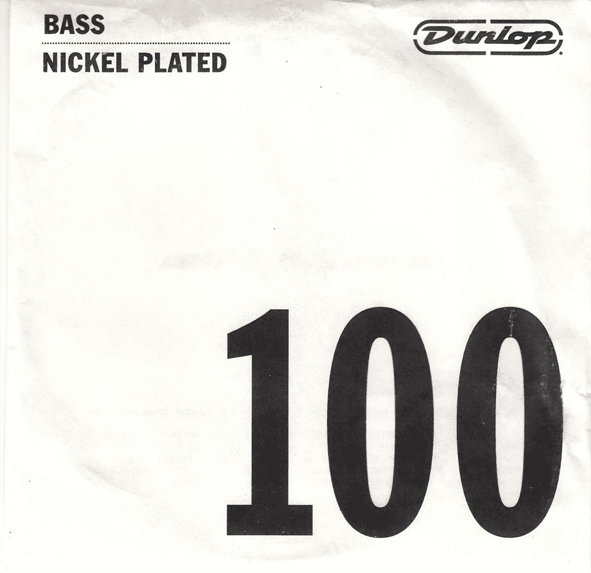 JIM DUNLOP NICKEL THREADED BASS STRING .100