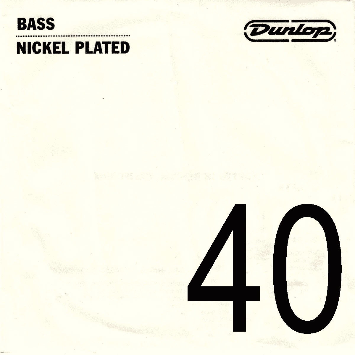 JIM DUNLOP NICKEL THREADED BASS ROPE .040