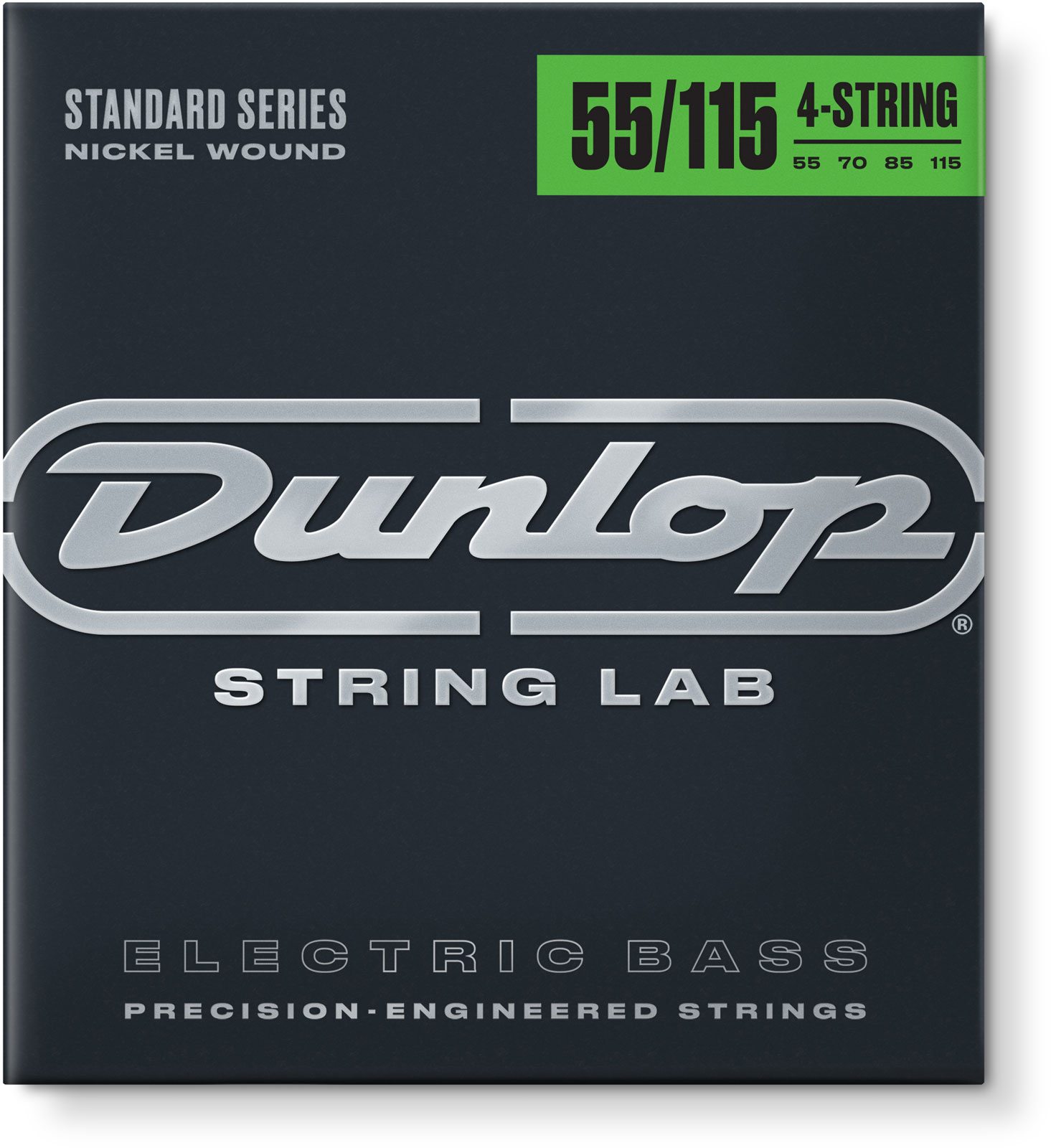 JIM DUNLOP BASS STRINGS ROUND WIRE NICKEL NICKEL 55-115 SET