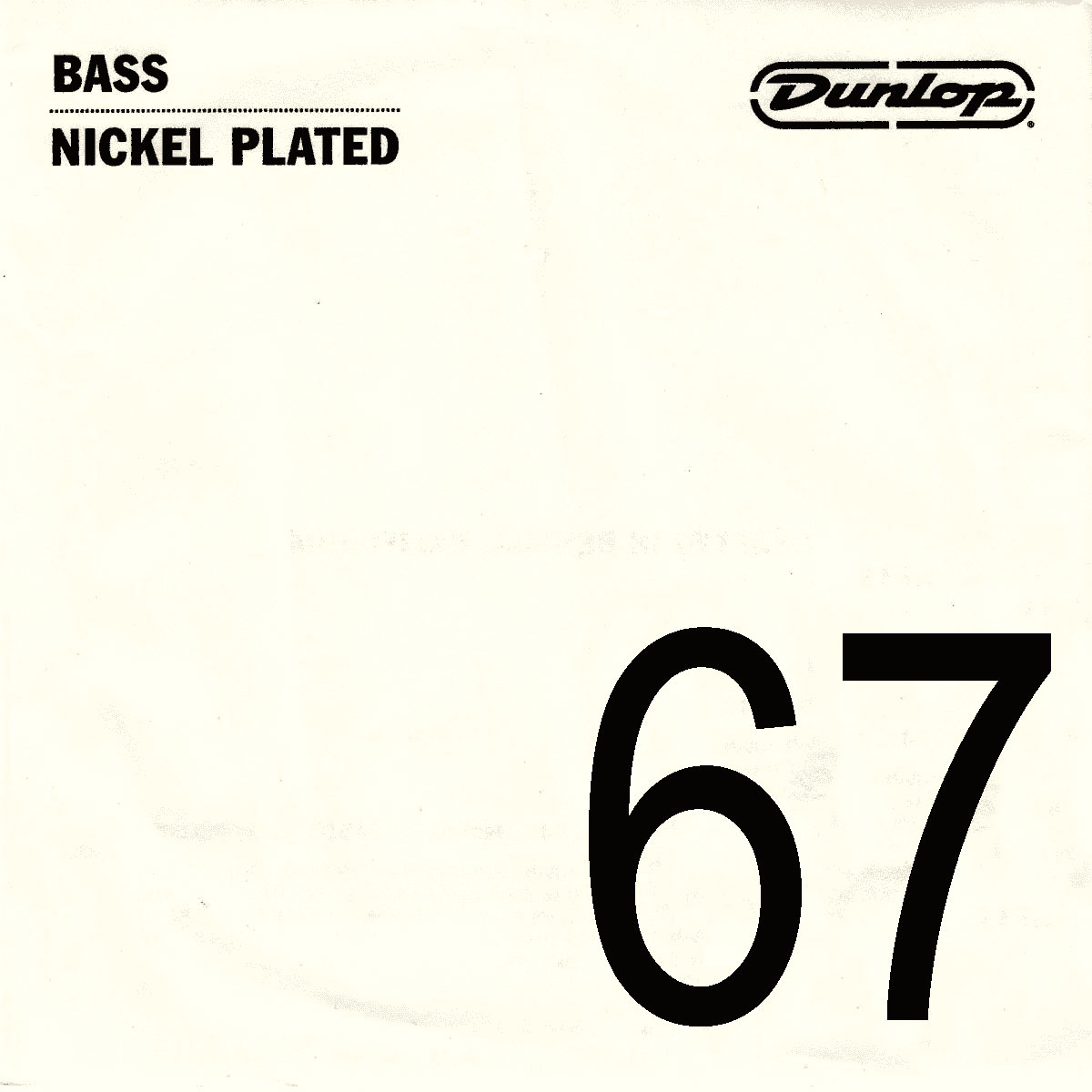 JIM DUNLOP NICKEL THREADED BASS ROPE .067