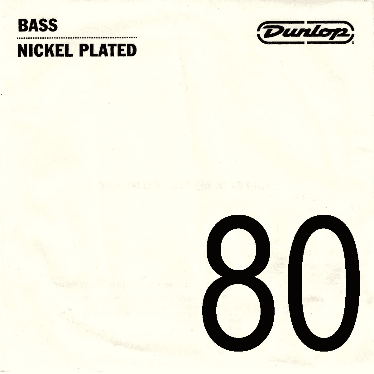 JIM DUNLOP NICKEL THREADED BASS ROPE .080