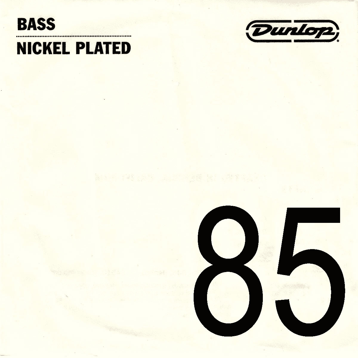 JIM DUNLOP NICKEL THREADED BASS ROPE .085