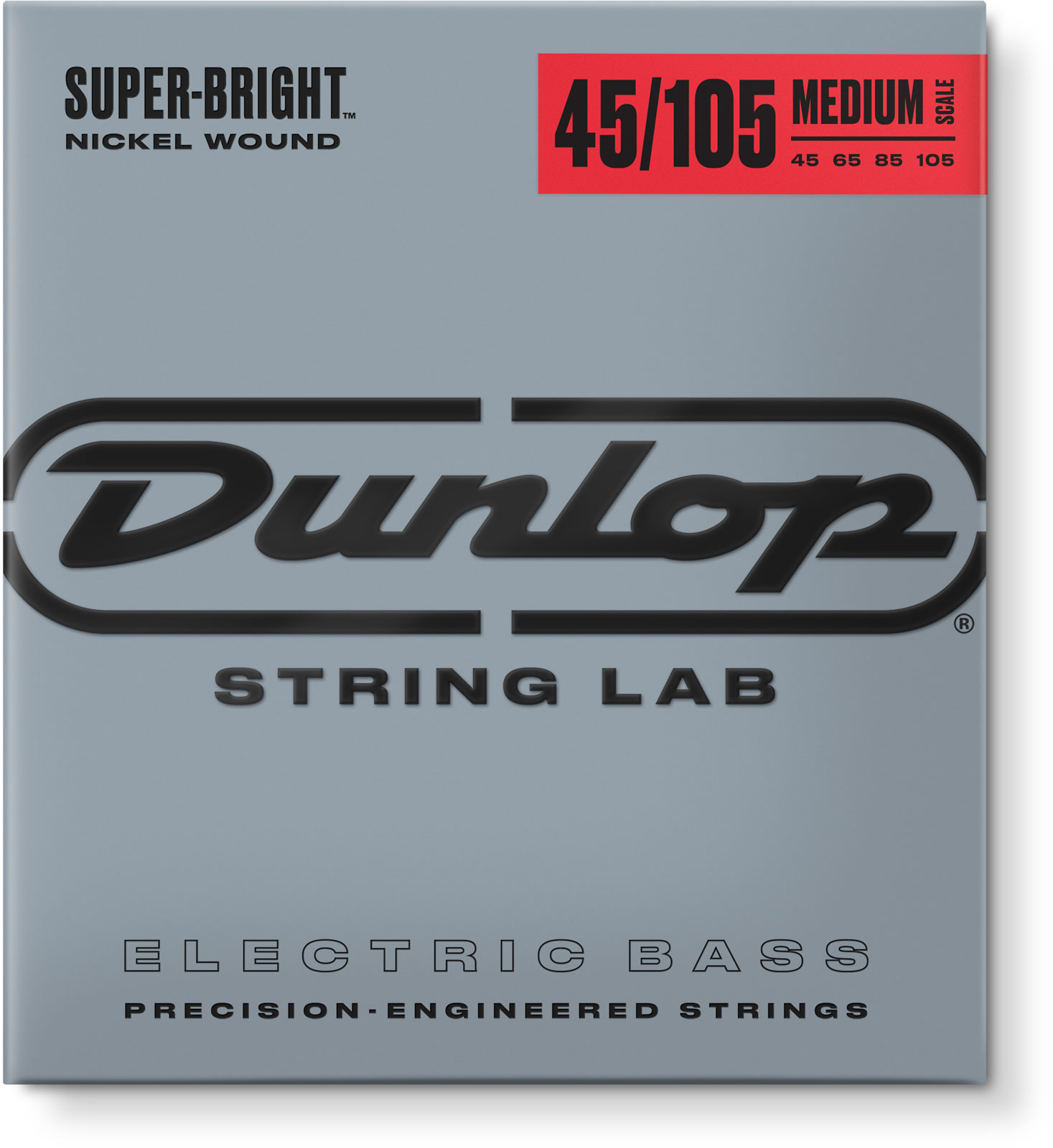 JIM DUNLOP DBSBN45105M NICKEL WOUND PLATED STEEL MEDIUM 45-105