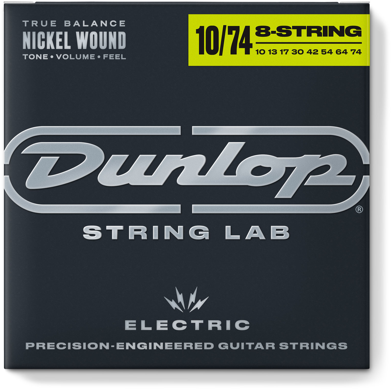 JIM DUNLOP Nickel Plated Steel 10-74 8 Cordes