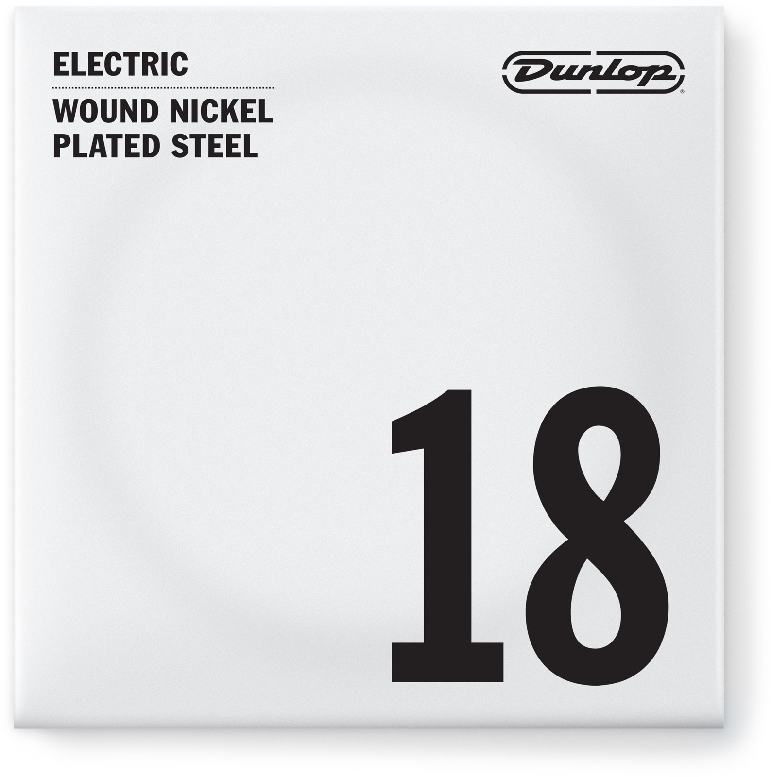 JIM DUNLOP NICKEL PLATED STEEL ELECTRIC STRINGS UNIT ROUND THREAD 018