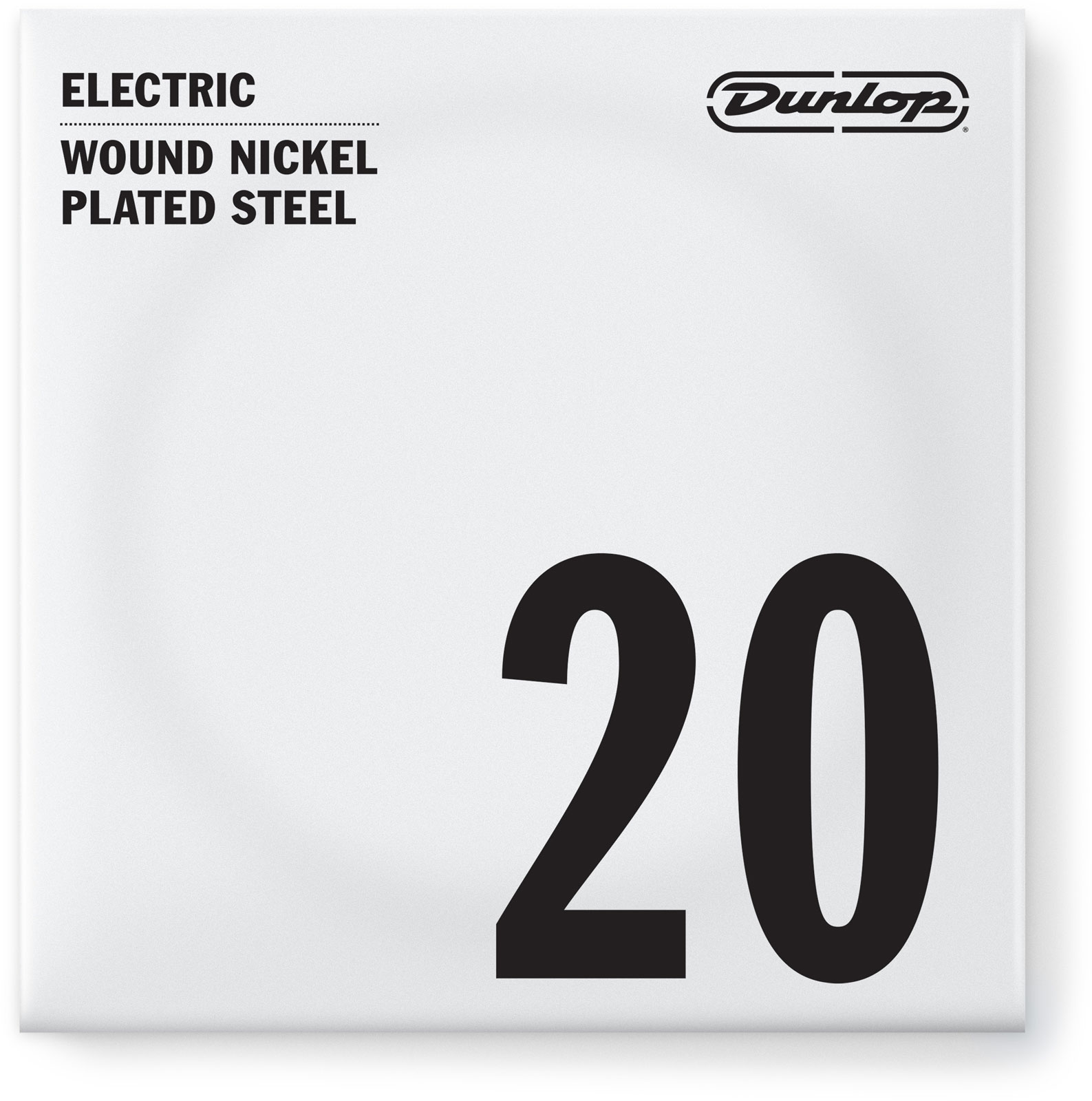JIM DUNLOP NICKEL PLATED STEEL ELECTRIC STRINGS UNIT ROUND THREAD 020