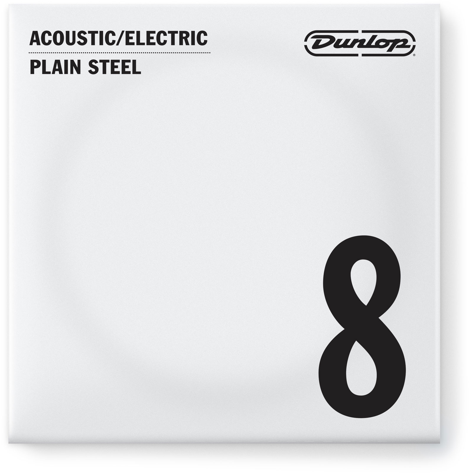 JIM DUNLOP ELECTRIC STRINGS NICKEL PLATED STEEL UNIT SOLID STEEL 008