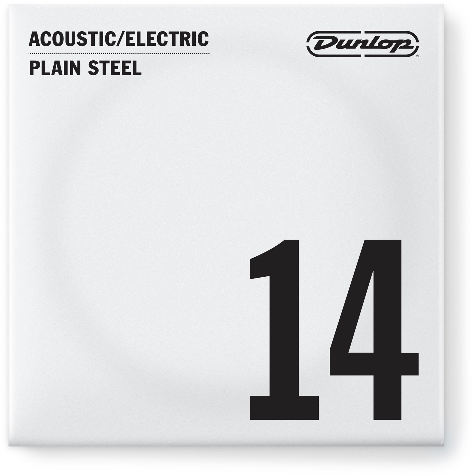 JIM DUNLOP ELECTRIC STRINGS NICKEL PLATED STEEL UNIT SOLID STEEL 014