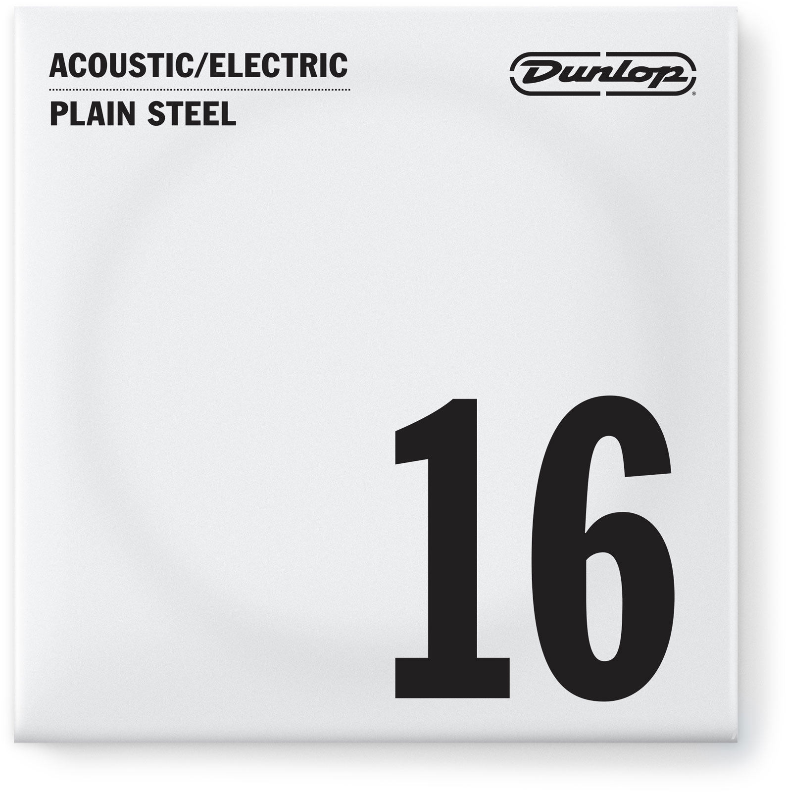 JIM DUNLOP ELECTRIC STRINGS NICKEL PLATED STEEL UNIT SOLID STEEL 016