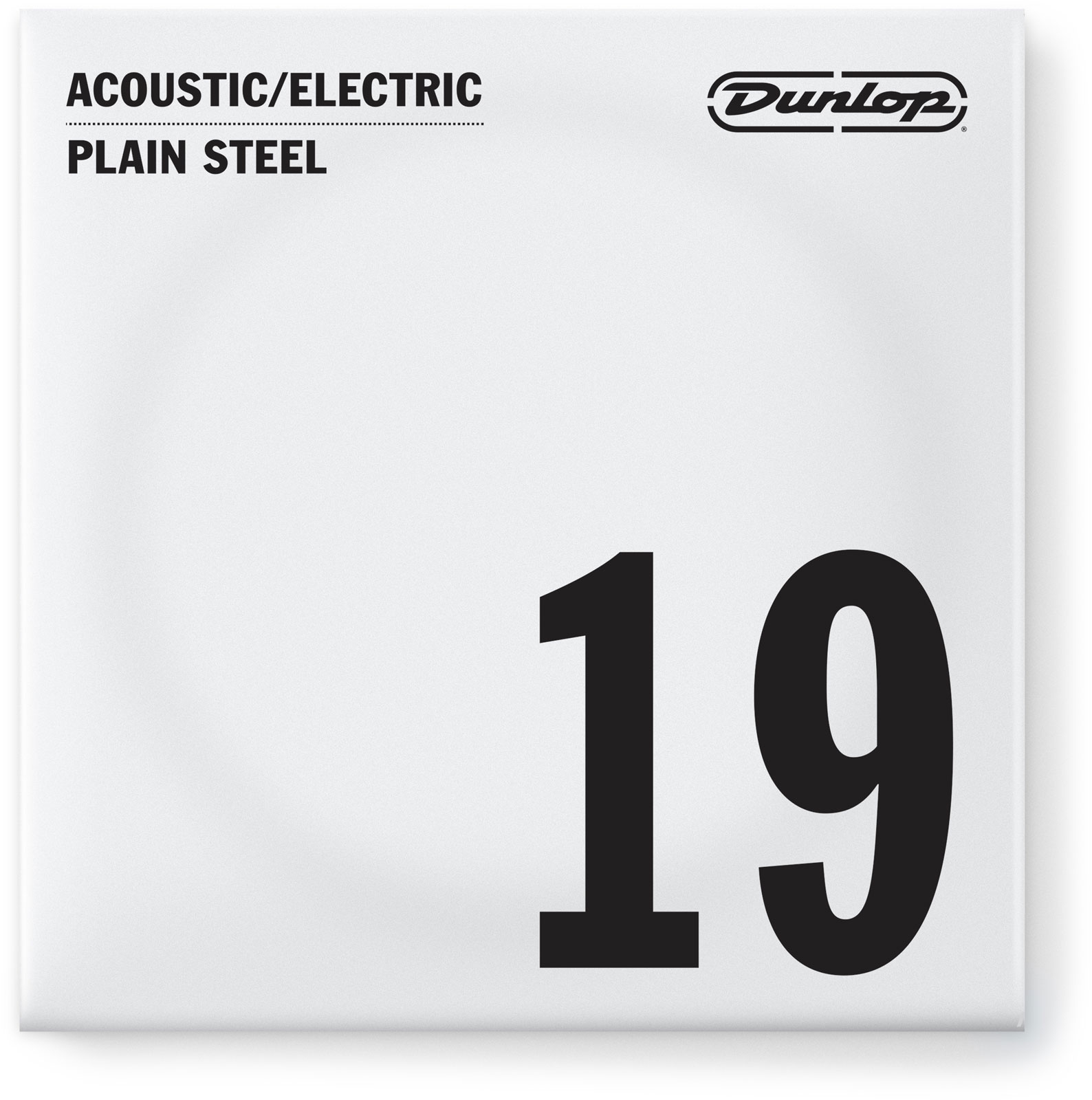 JIM DUNLOP ELECTRIC STRINGS NICKEL PLATED STEEL UNIT SOLID STEEL 019
