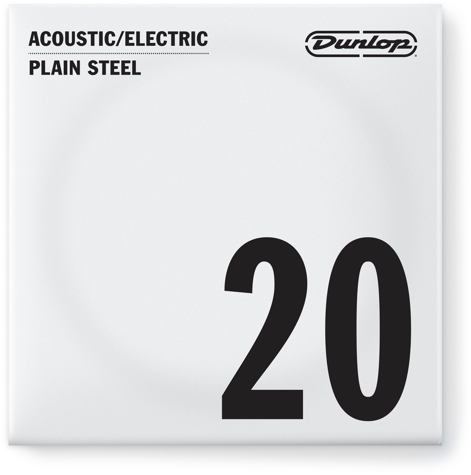 JIM DUNLOP ELECTRIC STRINGS NICKEL PLATED STEEL UNIT SOLID STEEL 020