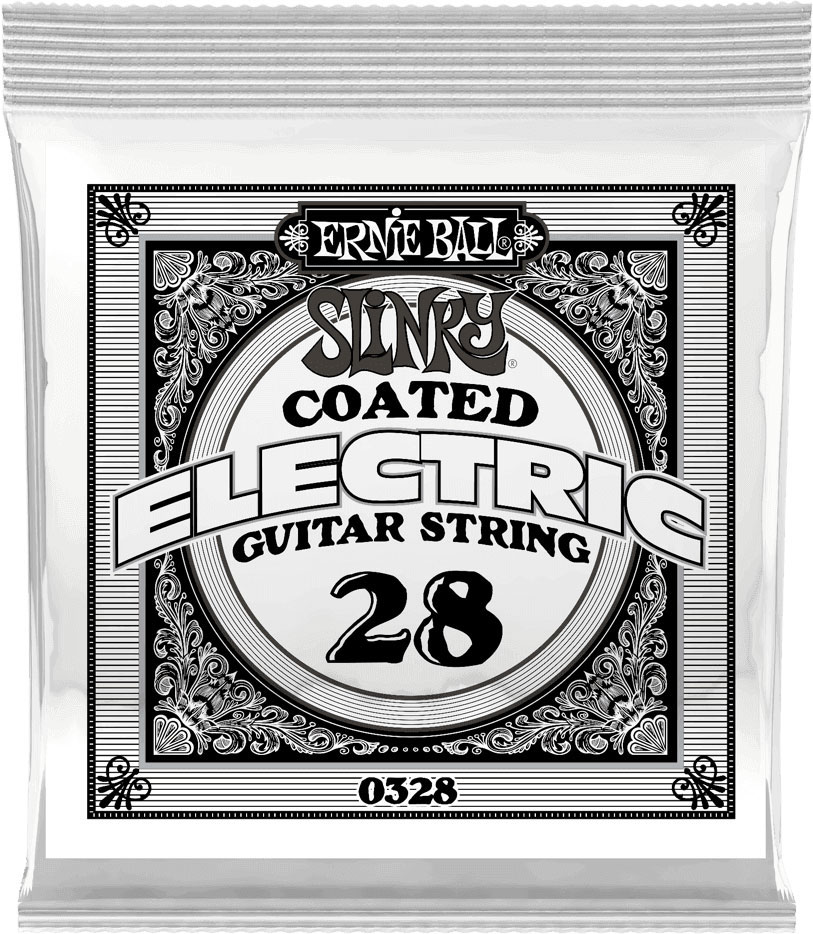 ERNIE BALL .028 SLINKY COATED NICKEL WOUND ELECTRIC GUITAR STRINGS