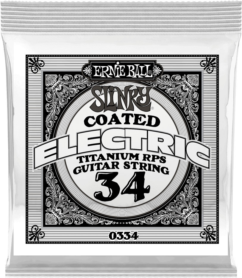 ERNIE BALL .034 SLINKY COATED NICKEL WOUND ELECTRIC GUITAR STRINGS