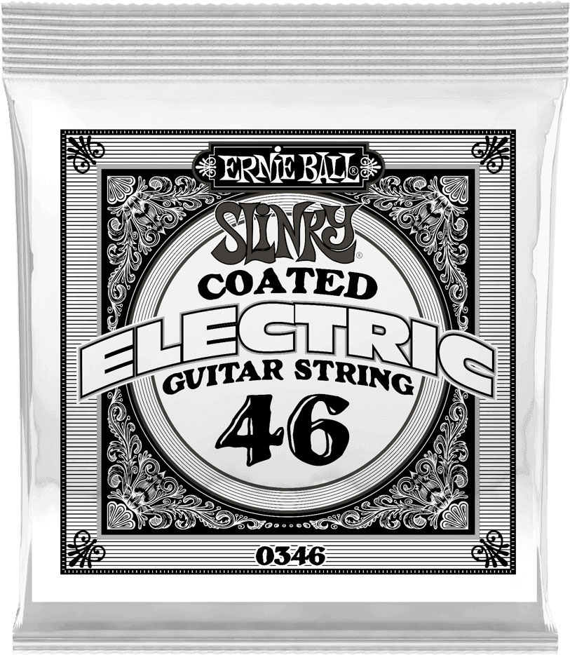 ERNIE BALL .046 SLINKY COATED NICKEL WOUND ELECTRIC GUITAR STRINGS