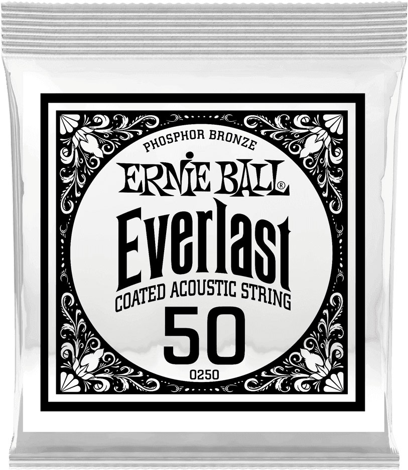 ERNIE BALL .050 EVERLAST COATED PHOSPHOR BRONZE ACOUSTIC GUITAR STRINGS