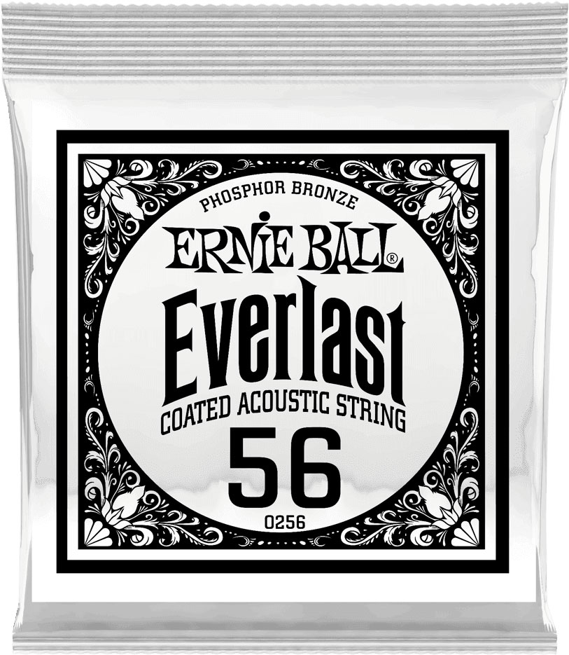 ERNIE BALL .056 EVERLAST COATED PHOSPHOR BRONZE ACOUSTIC GUITAR STRINGS