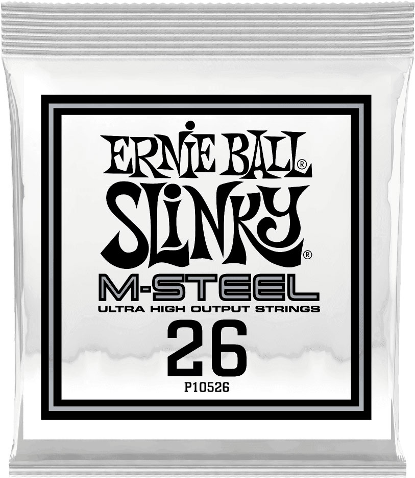 ERNIE BALL .026 M-STEEL WOUND ELECTRIC GUITAR STRINGS