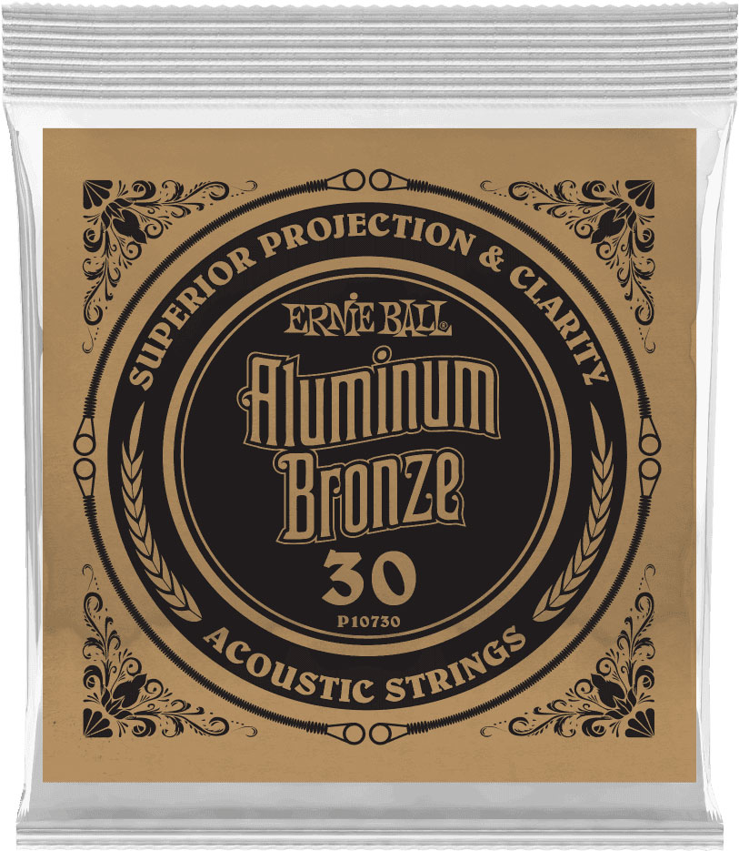 ERNIE BALL .030 ALUMINUM BRONZE WOUND ACOUSTIC GUITAR STRINGS