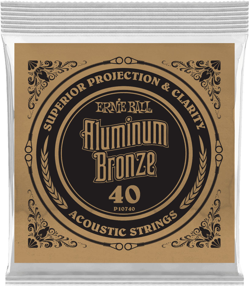 ERNIE BALL .040 ALUMINUM BRONZE WOUND ACOUSTIC GUITAR STRINGS