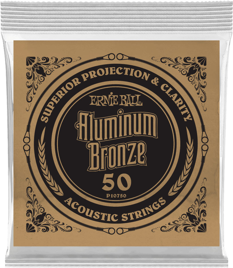 ERNIE BALL .050 ALUMINUM BRONZE WOUND ACOUSTIC GUITAR STRINGS