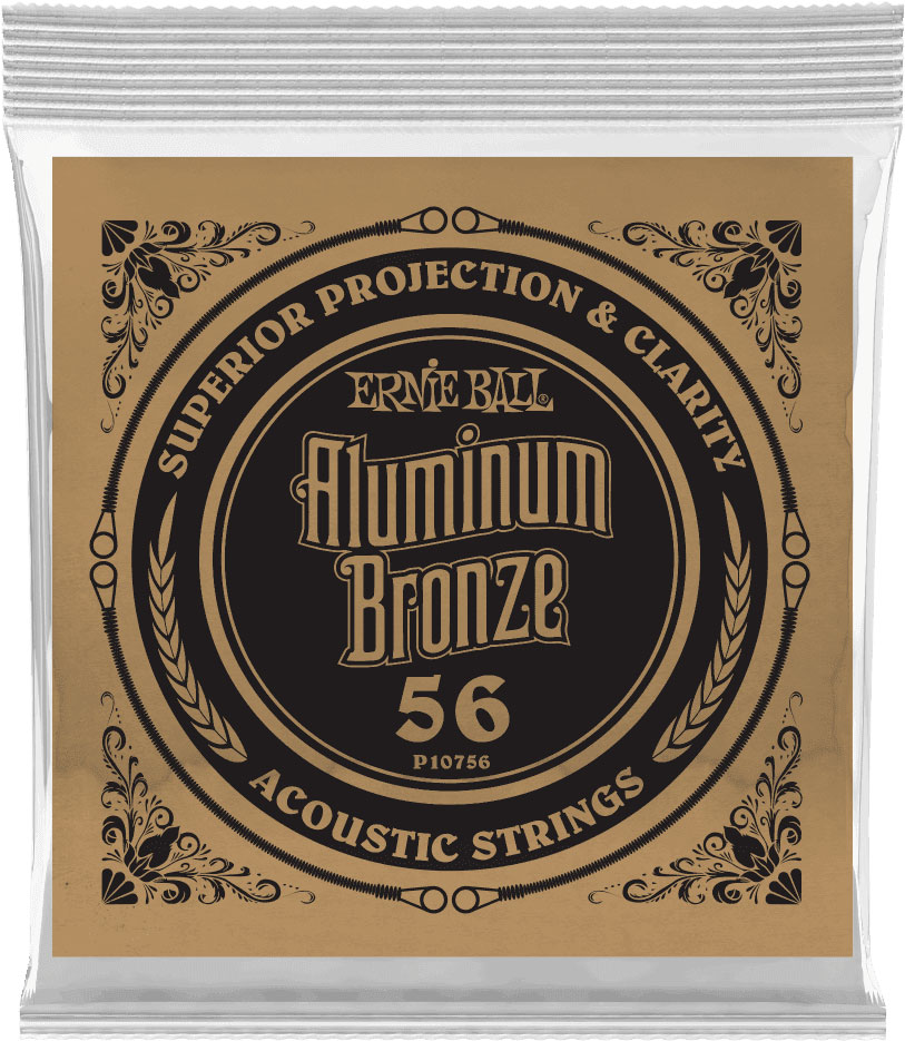 ERNIE BALL .056 ALUMINUM BRONZE WOUND ACOUSTIC GUITAR STRINGS