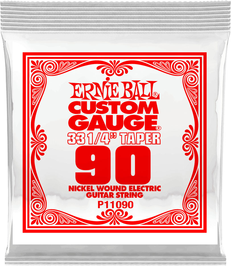 ERNIE BALL .090 LONG SCALE NICKEL WOUND ELECTRIC GUITAR STRINGS